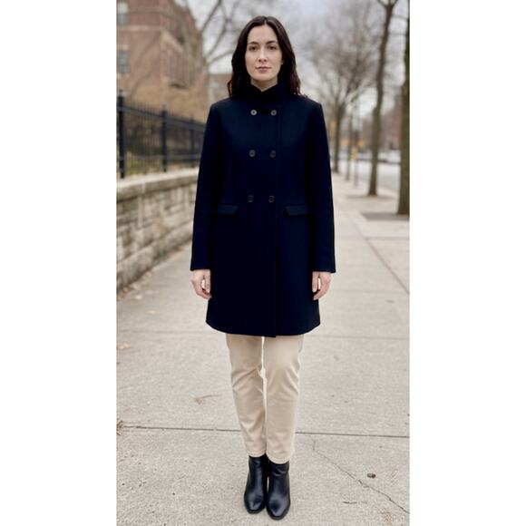 Braetan Jackets & Blazers - Braetan Women's Warm Wool Blend Black 6 Button Up Pea Coat Jacket Size Medium